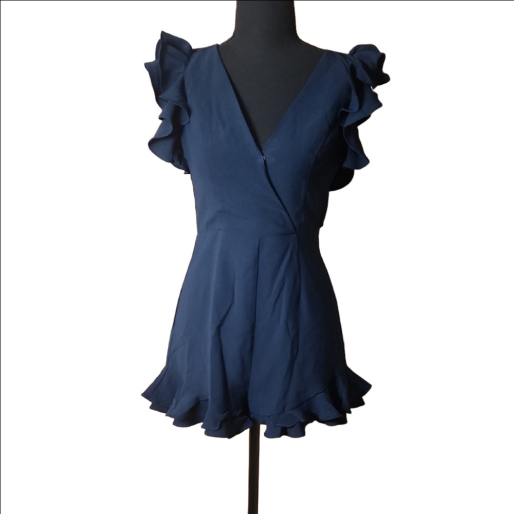 DO+BE Midnight Blue Romper, Size Small
